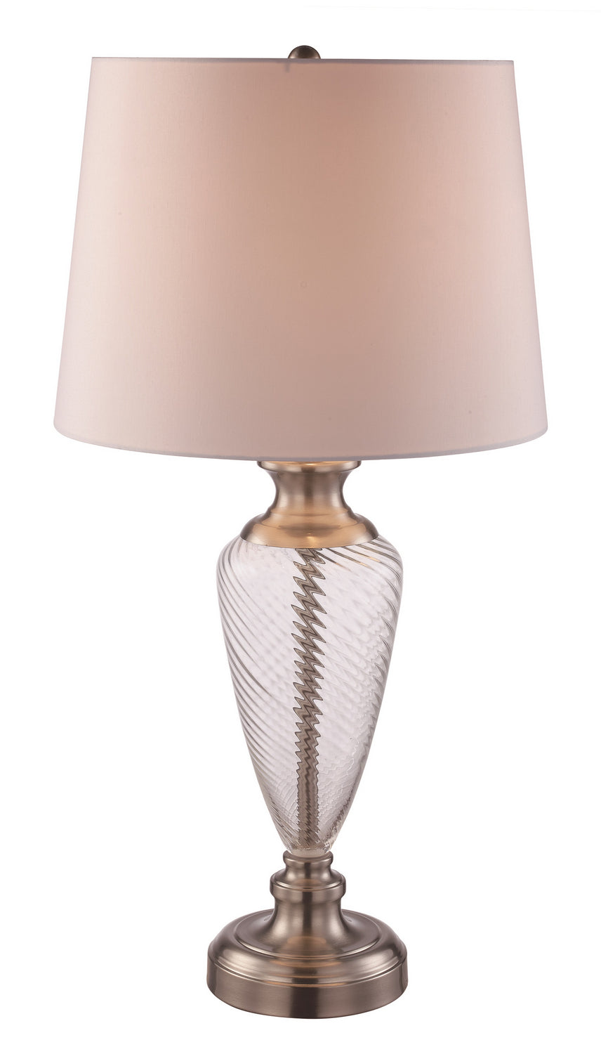 One Light Table Lamp in Brushed Nickel - available from The Lighting Shoppe, trusted by Canadian homeowners