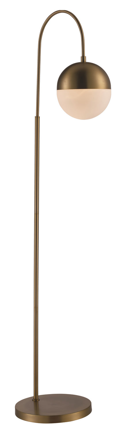 One Light Floor Lamp in Satin Gold - available from The Lighting Shoppe, trusted by Canadian homeowners