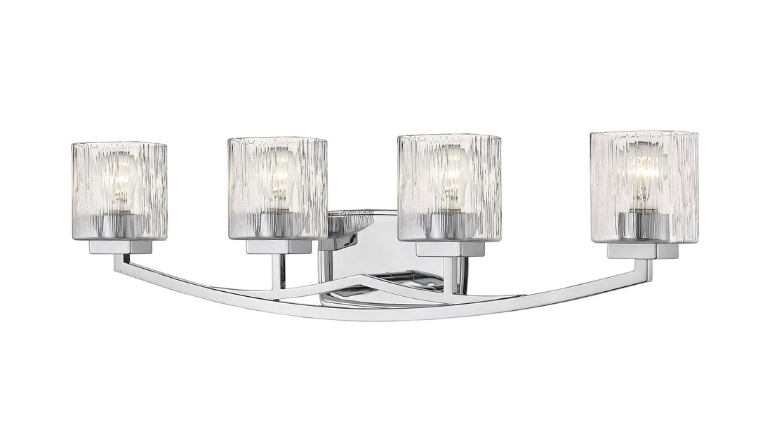 Zaid Four Light Vanity in Chrome - available from The Lighting Shoppe, trusted by Canadian homeowners