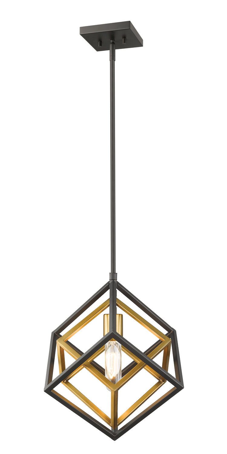 Euclid One Light Pendant in Olde Brass + Bronze - available from The Lighting Shoppe, trusted by Canadian homeowners