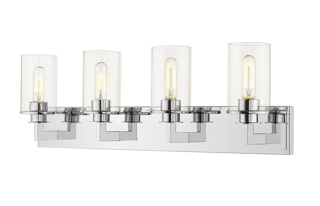 Savannah Four Light Vanity in Chrome - available from The Lighting Shoppe, trusted by Canadian homeowners