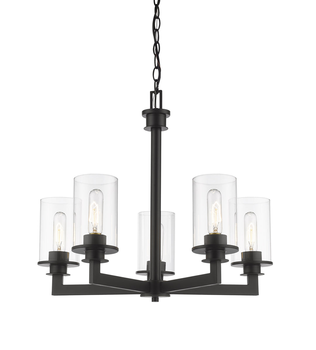 Savannah Five Light Chandelier in Bronze - available from The Lighting Shoppe, trusted by Canadian homeowners