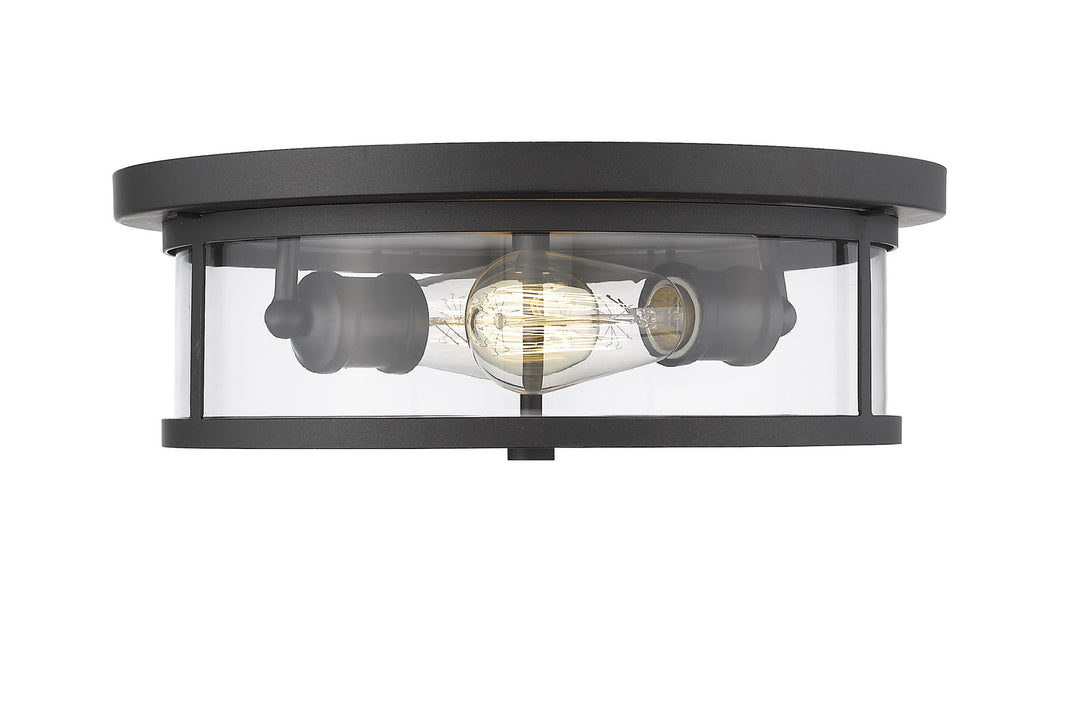 Savannah Two Light Flush Mount in Bronze - available from The Lighting Shoppe, trusted by Canadian homeowners