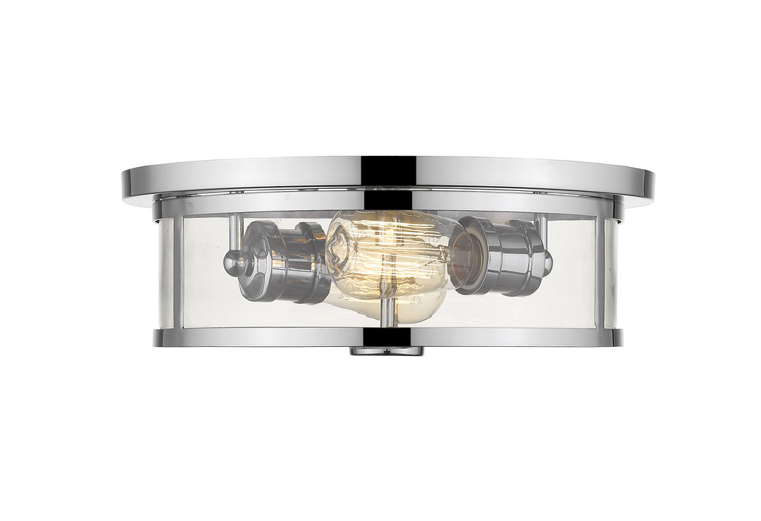 Savannah Two Light Flush Mount in Chrome - available from The Lighting Shoppe, trusted by Canadian homeowners