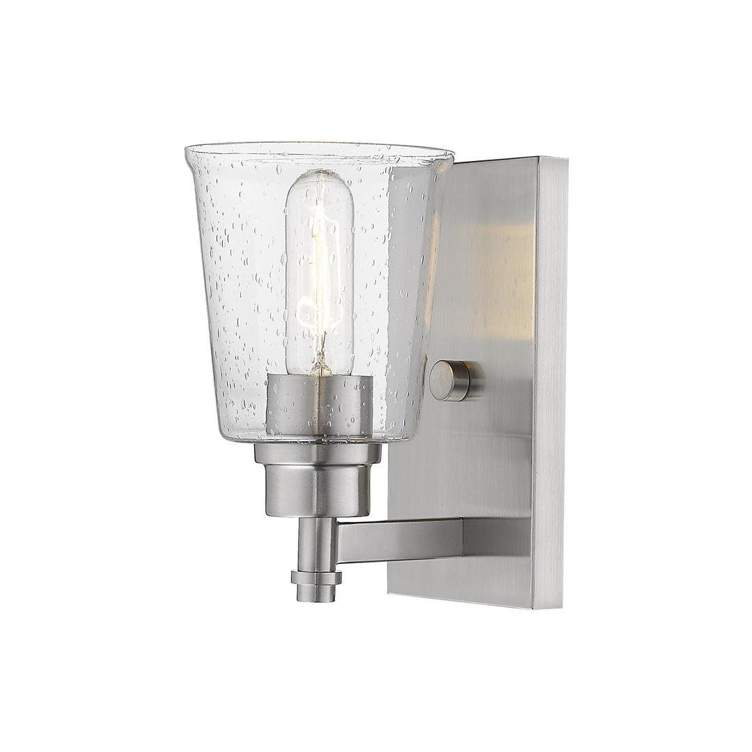 Bohin One Light Wall Sconce in Brushed Nickel - available from The Lighting Shoppe, trusted by Canadian homeowners