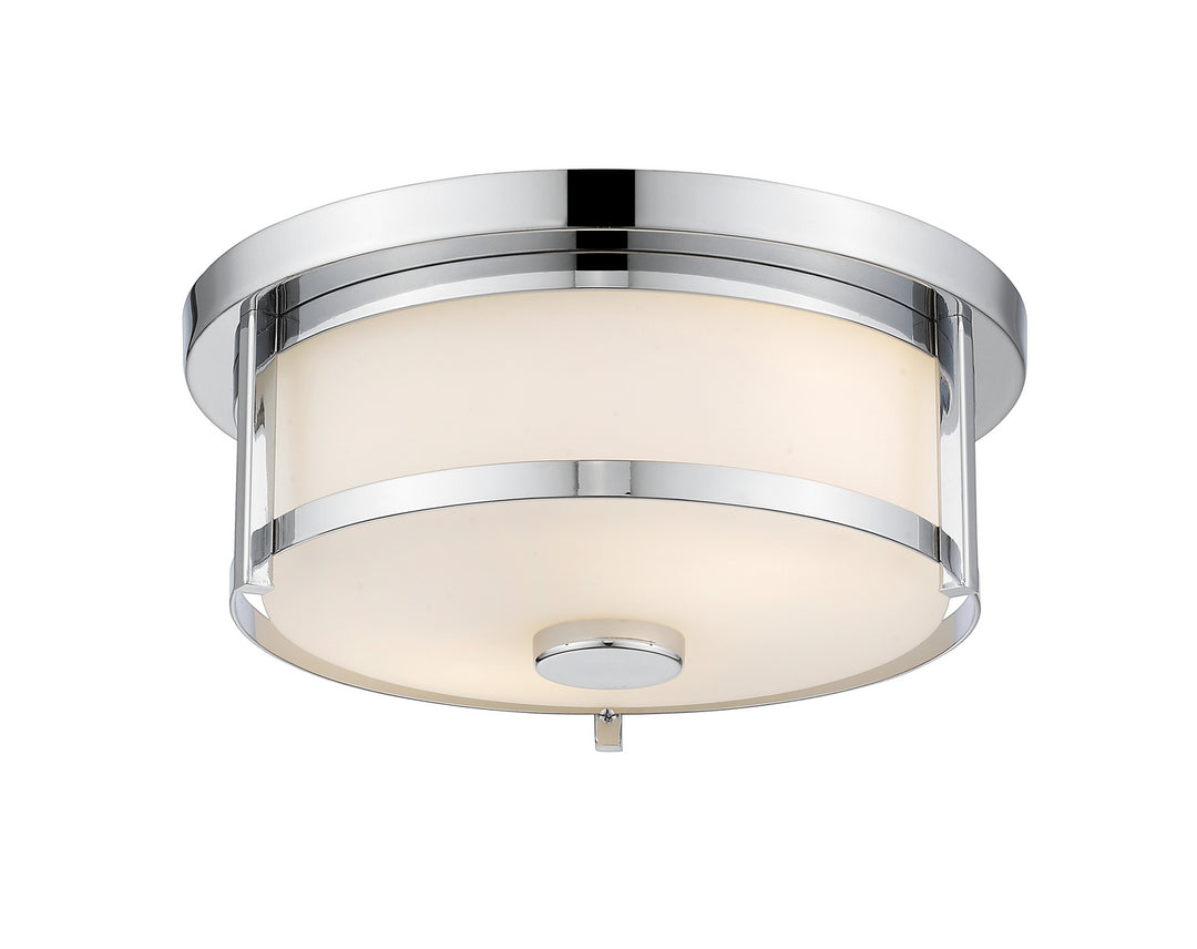 Savannah Two Light Flush Mount in Chrome - available from The Lighting Shoppe, trusted by Canadian homeowners