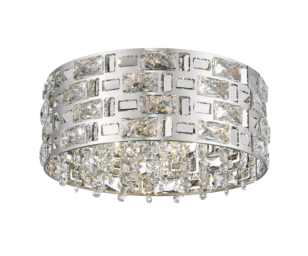 Aludra Five Light Flush Mount in Chrome - available from The Lighting Shoppe, trusted by Canadian homeowners