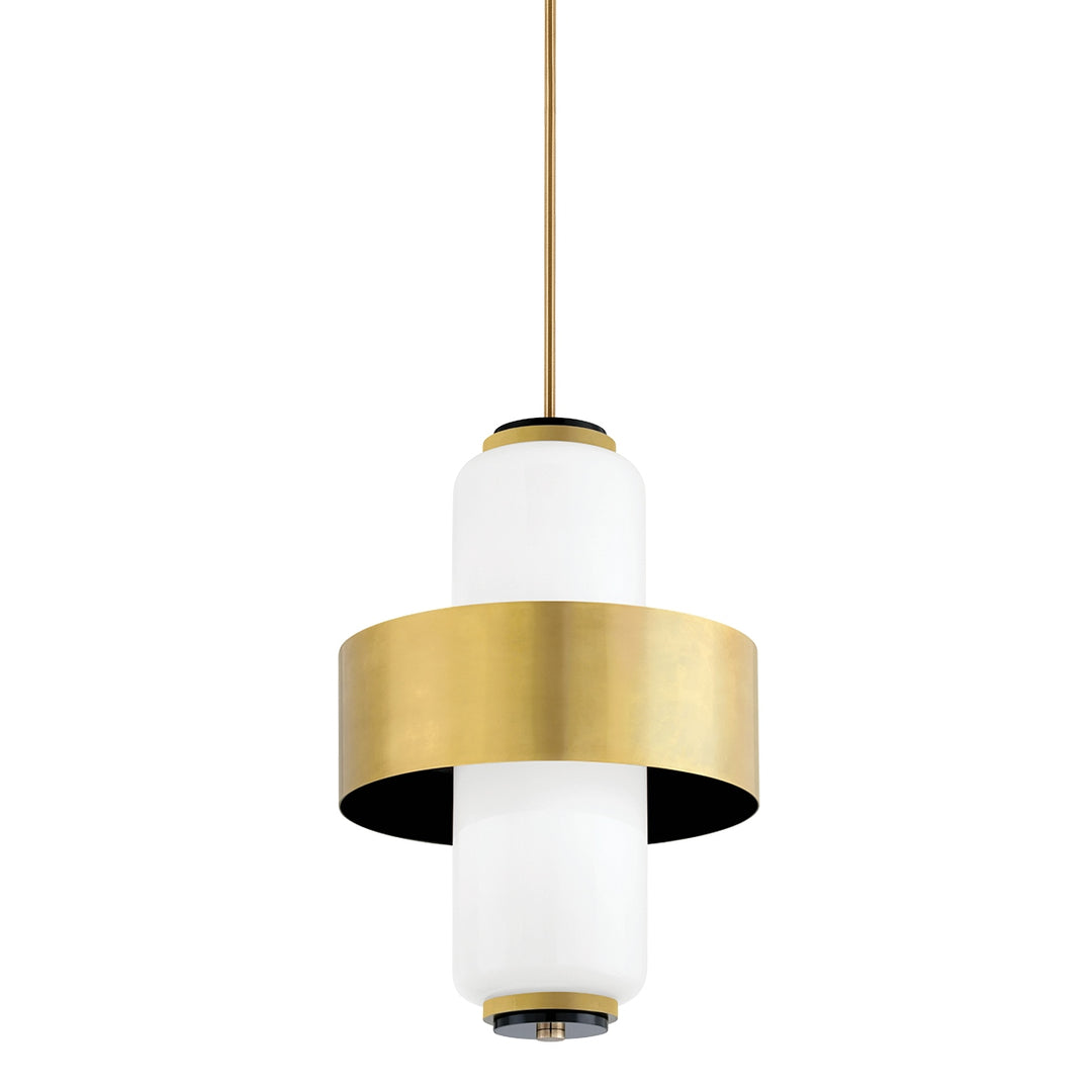 Corbett Lighting Canada - 275-44-VB/SBK - Four Light Pendant - Melrose - Vintage Brass/Soft Black