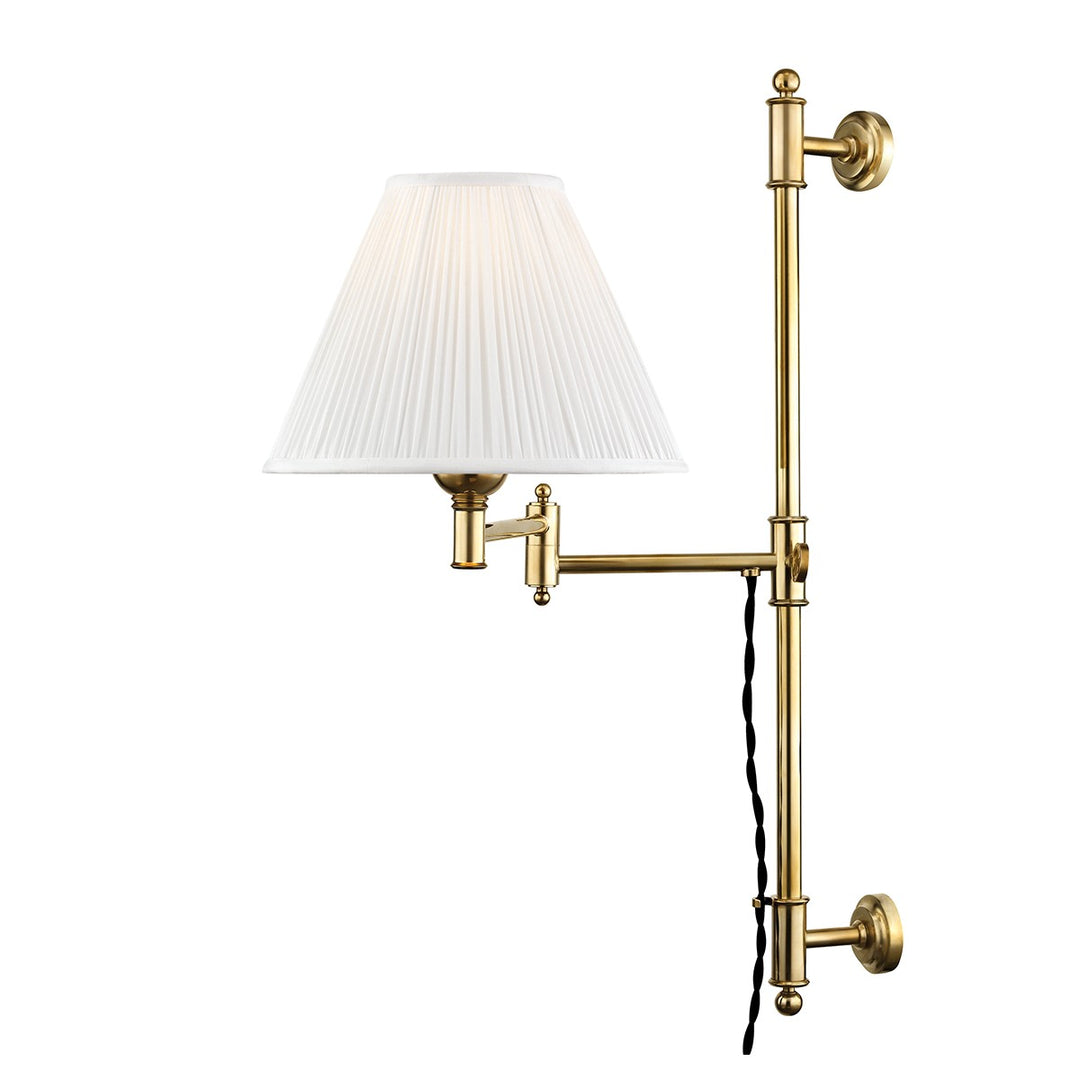 Hudson Valley Canada - MDS104-AGB - One Light Wall Sconce - Classic No.1 - Aged Brass