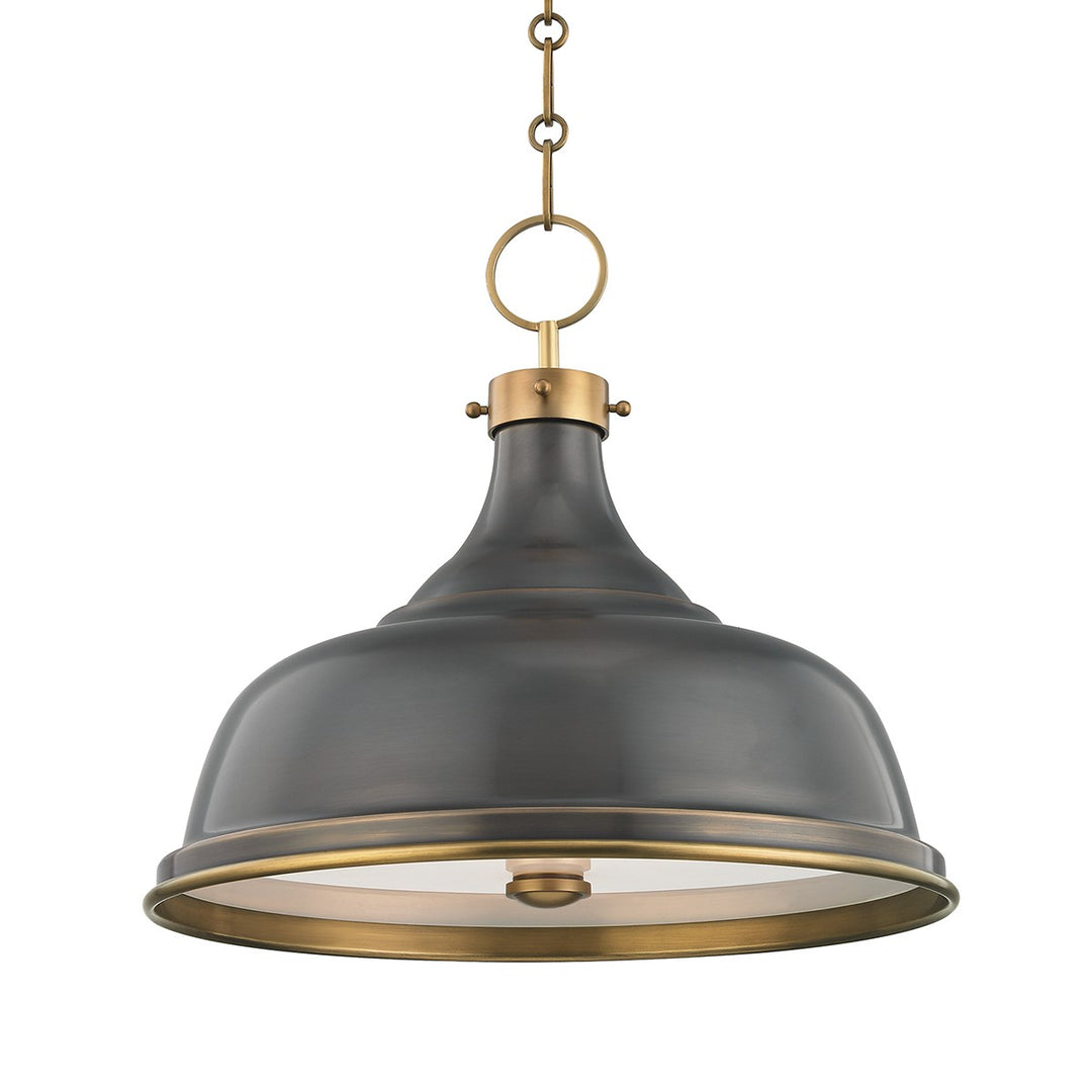 Metal No.1 Three Light Pendant in Aged/Antique Distressed Bronze - available from The Lighting Shoppe, trusted by Canadian homeowners