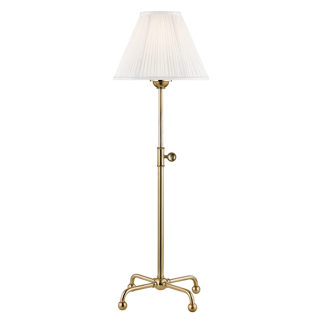 Classic No.1 One Light Table Lamp in Aged Brass - available from The Lighting Shoppe, trusted by Canadian homeowners