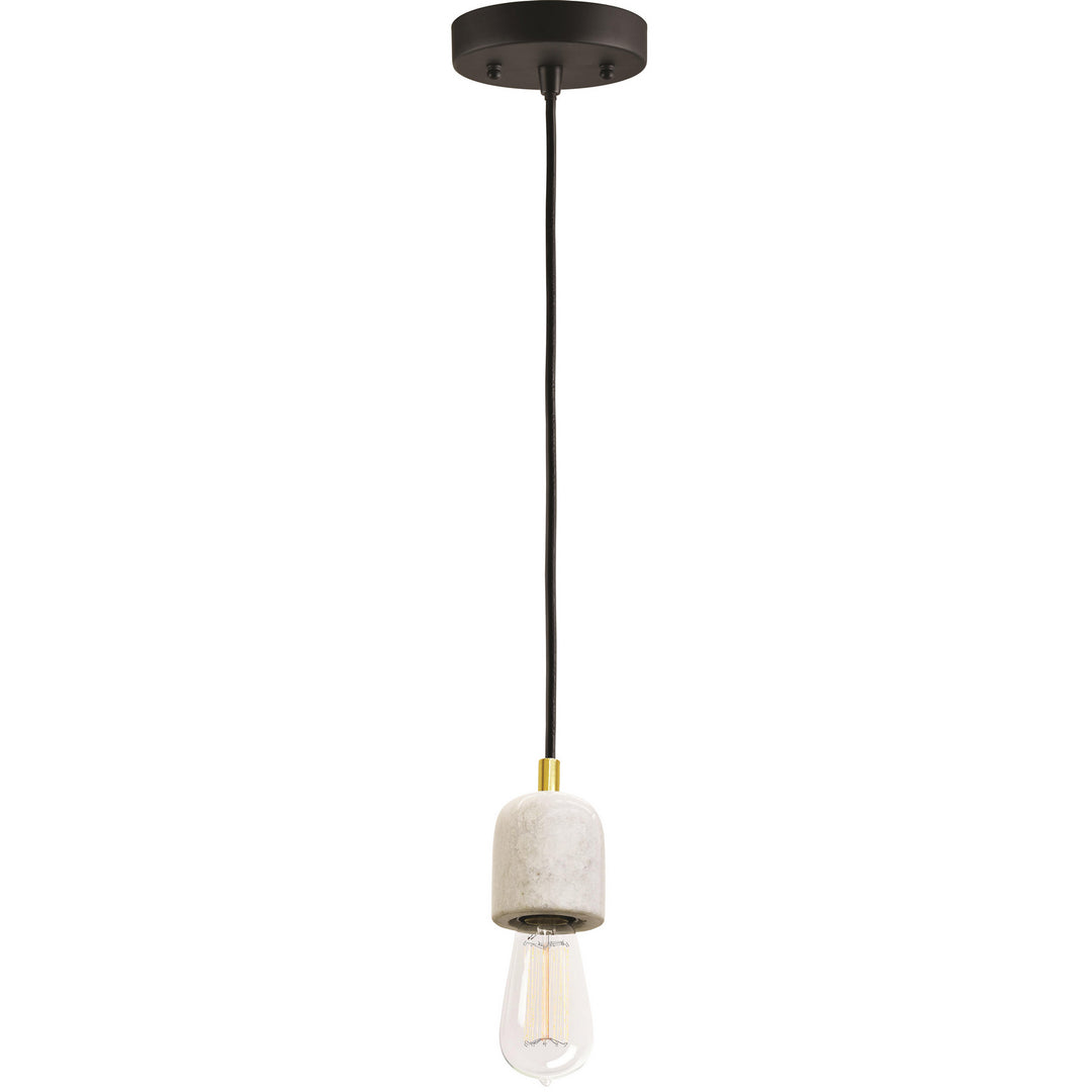 Hayton One Light Ceiling Fixture in Natural Marble - available from The Lighting Shoppe, trusted by Canadian homeowners