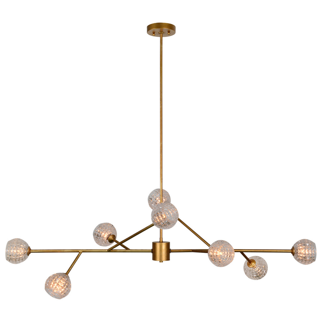Renwil Canada - LPC4085 - Eight Light Ceiling Fixture - Damas - Antique Gold