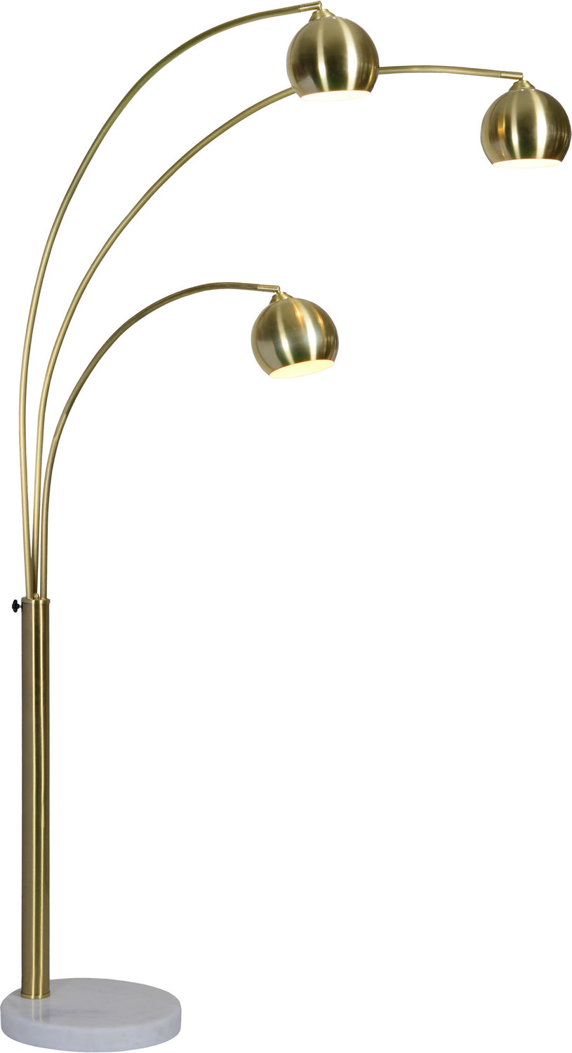 Renwil Canada - LPF3072 - Three Light Floor Lamp - Dorset - Satin Brass