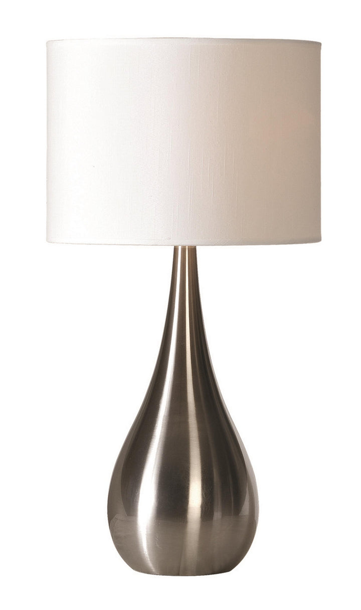 Alba One Light Table Lamp in Satin Nickel - available from The Lighting Shoppe, trusted by Canadian homeowners