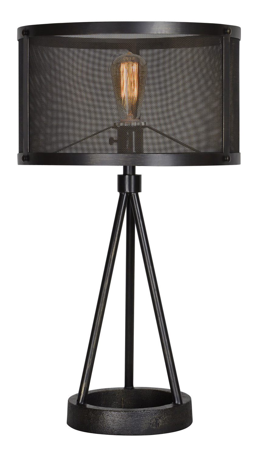 Livingstone One Light Table Lamp in Black - available from The Lighting Shoppe, trusted by Canadian homeowners