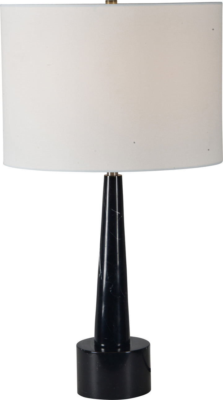 Briggate One Light Table Lamp in Black Marble, Antique Brass - available from The Lighting Shoppe, trusted by Canadian homeowners