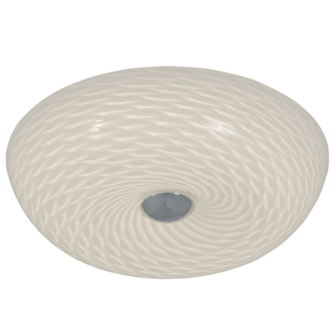 Swirled Two Light Flush Mount in Chrome - available from The Lighting Shoppe, trusted by Canadian homeowners