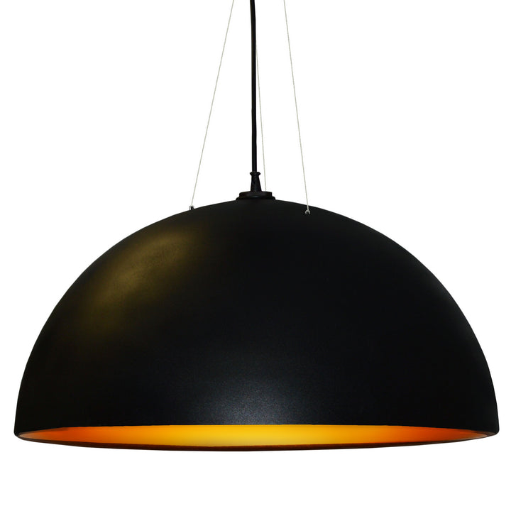 Three Light Pendant in Black - available from The Lighting Shoppe, trusted by Canadian homeowners