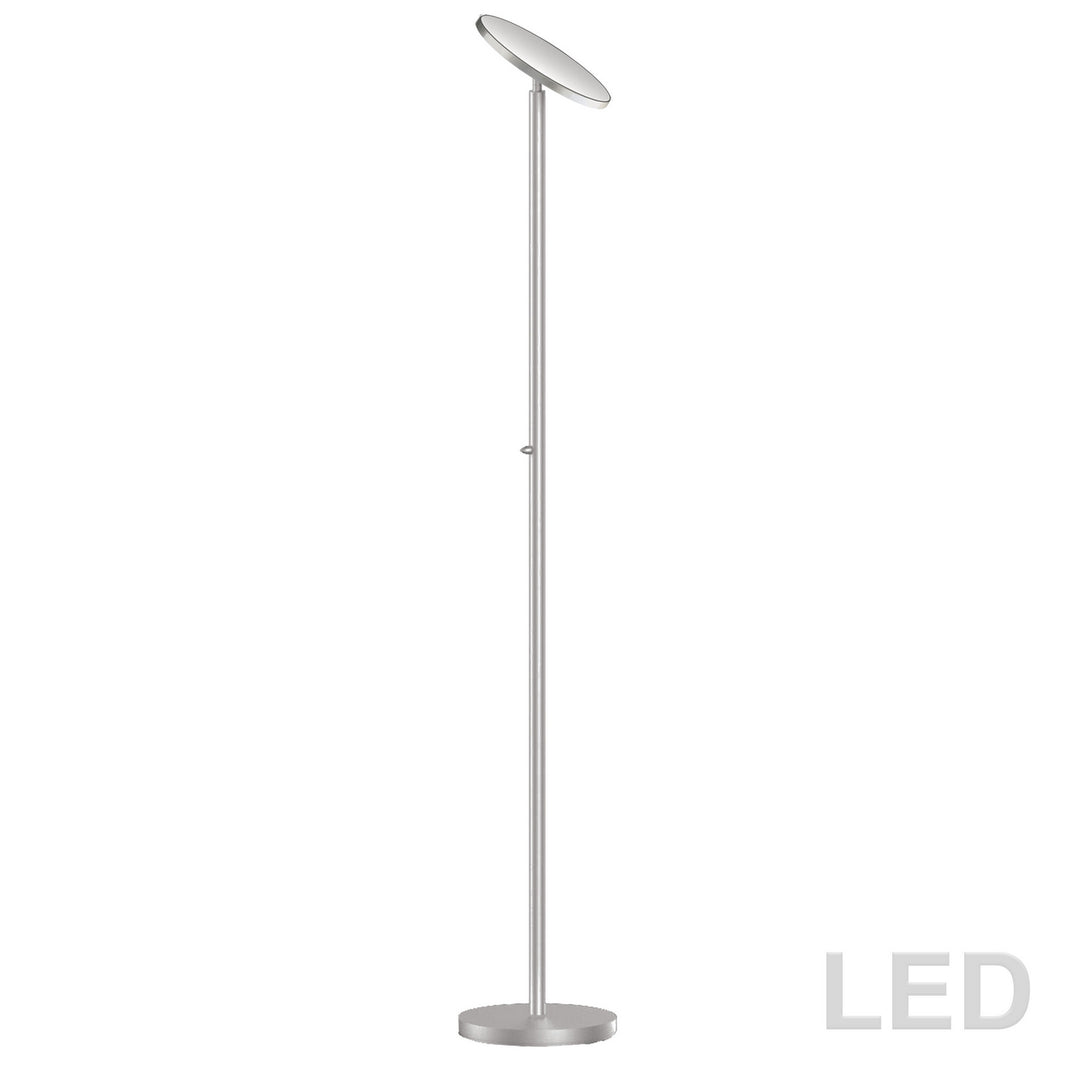 LED Torchier in Satin Chrome - available from The Lighting Shoppe, trusted by Canadian homeowners