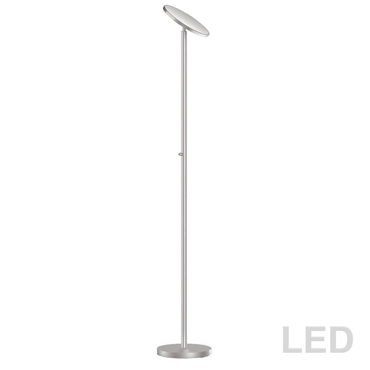 LED Torchier in Satin Chrome - available from The Lighting Shoppe, trusted by Canadian homeowners