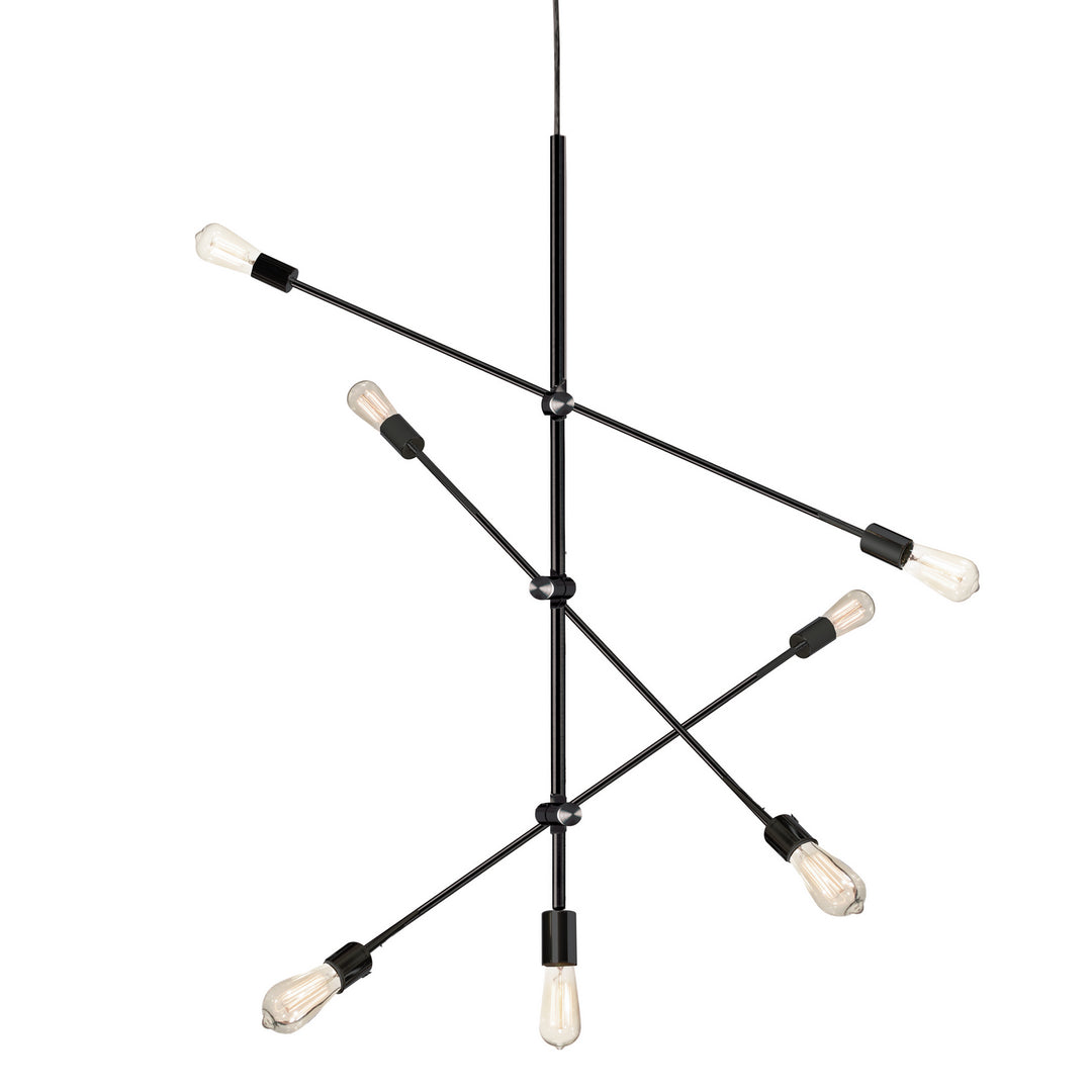 Seven Light Pendant in Black - available from The Lighting Shoppe, trusted by Canadian homeowners