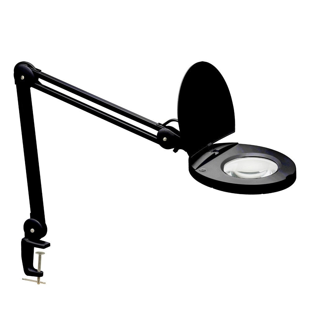 Magnifier LED Table Lamp in Black - available from The Lighting Shoppe, trusted by Canadian homeowners