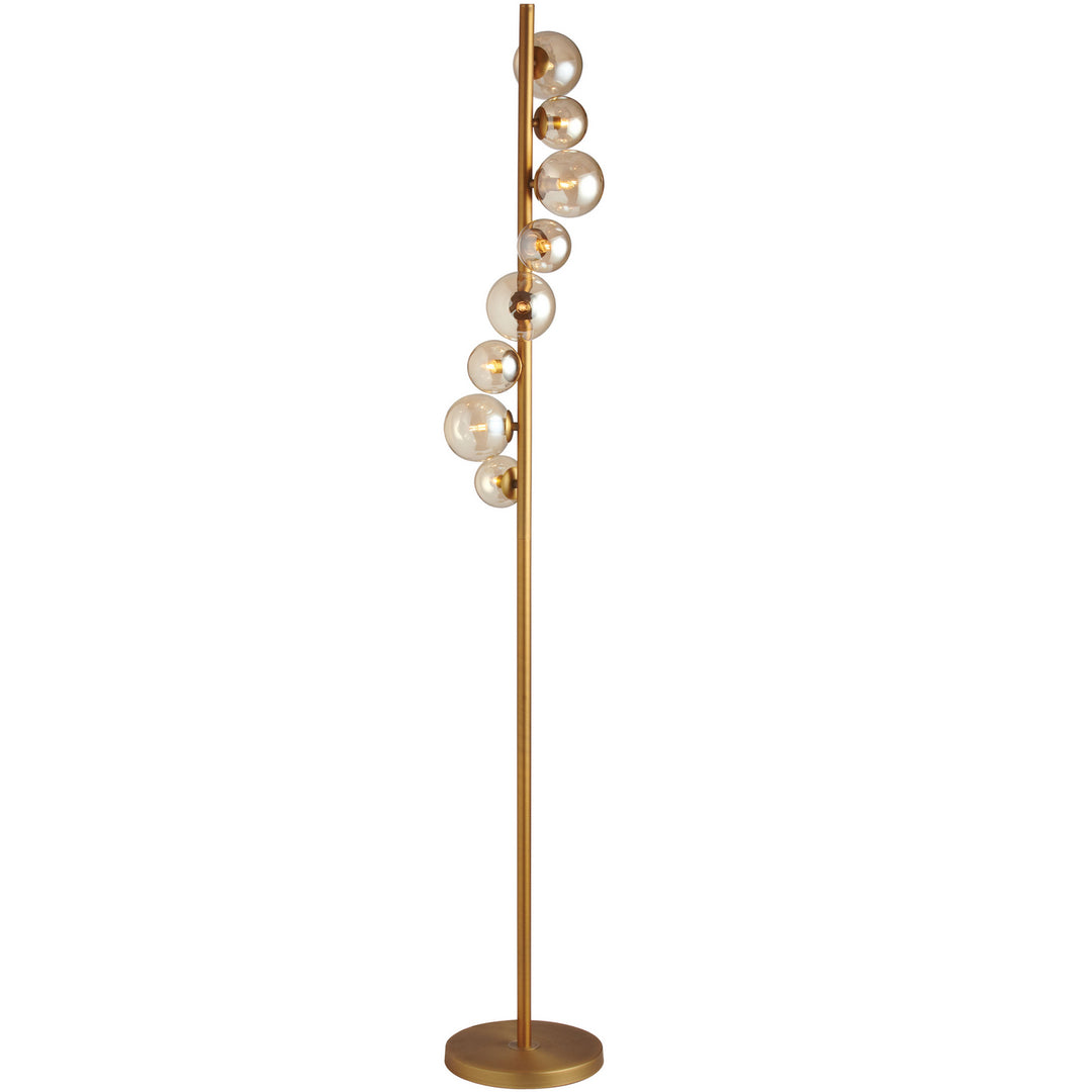 Glasgow Eight Light Floor Lamp in Vintage Bronze - available from The Lighting Shoppe, trusted by Canadian homeowners
