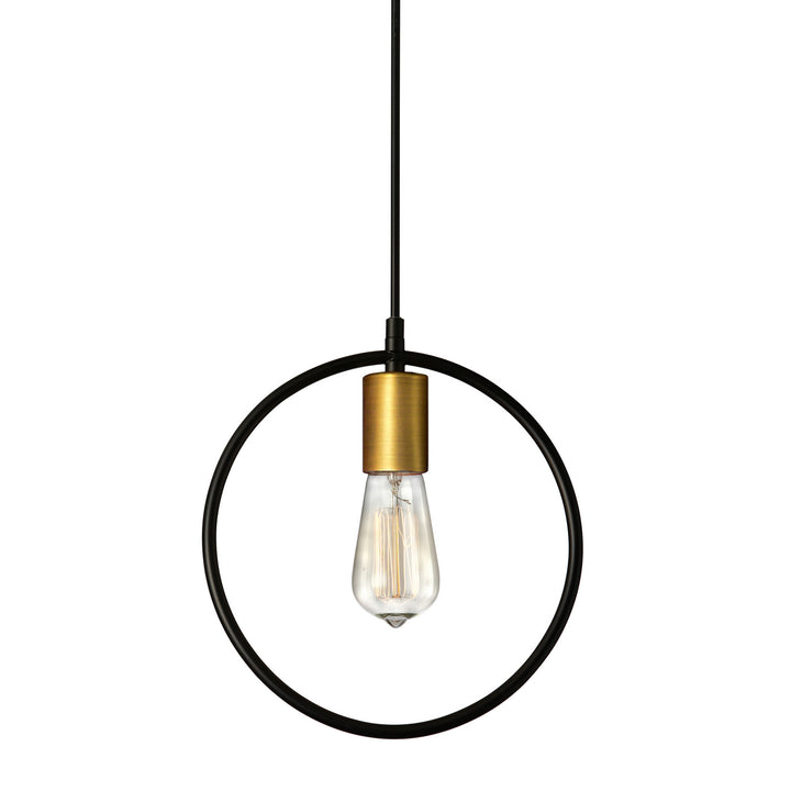 Geometric One Light Pendant in Black - available from The Lighting Shoppe, trusted by Canadian homeowners