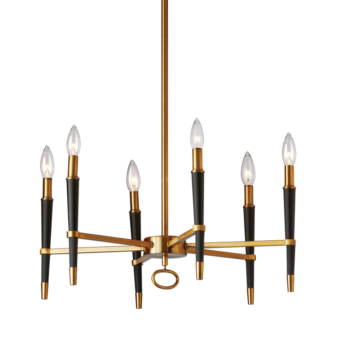 Langford Six Light Chandelier in Vintage Bronze - available from The Lighting Shoppe, trusted by Canadian homeowners