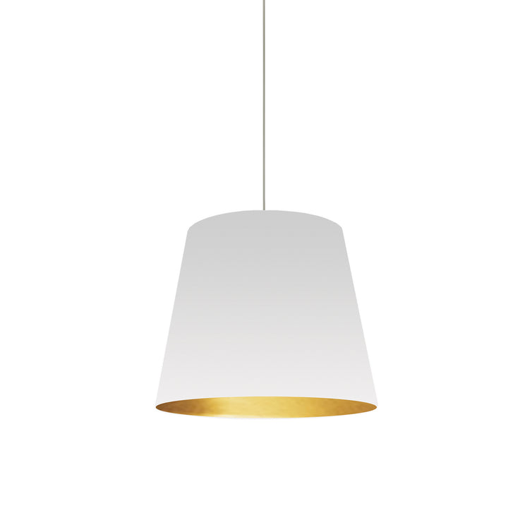 Oversized Drum One Light Pendant in White - available from The Lighting Shoppe, trusted by Canadian homeowners