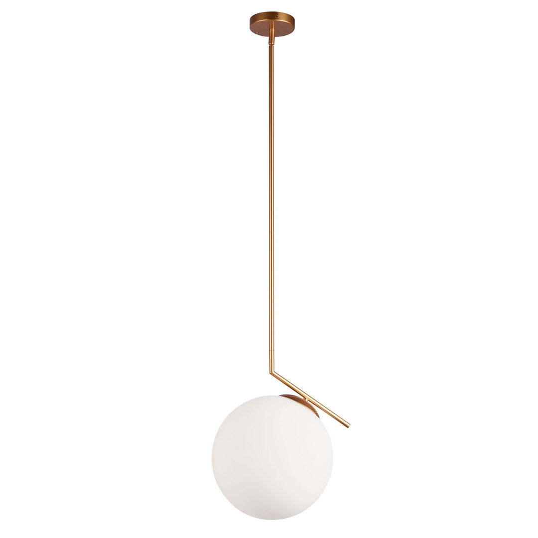 Orion One Light Pendant in White - available from The Lighting Shoppe, trusted by Canadian homeowners
