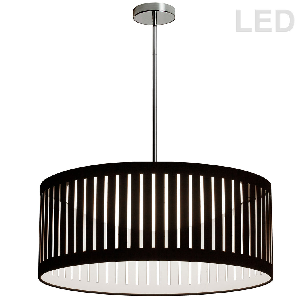 Slit Drum LED Pendant in Black - available from The Lighting Shoppe, trusted by Canadian homeowners