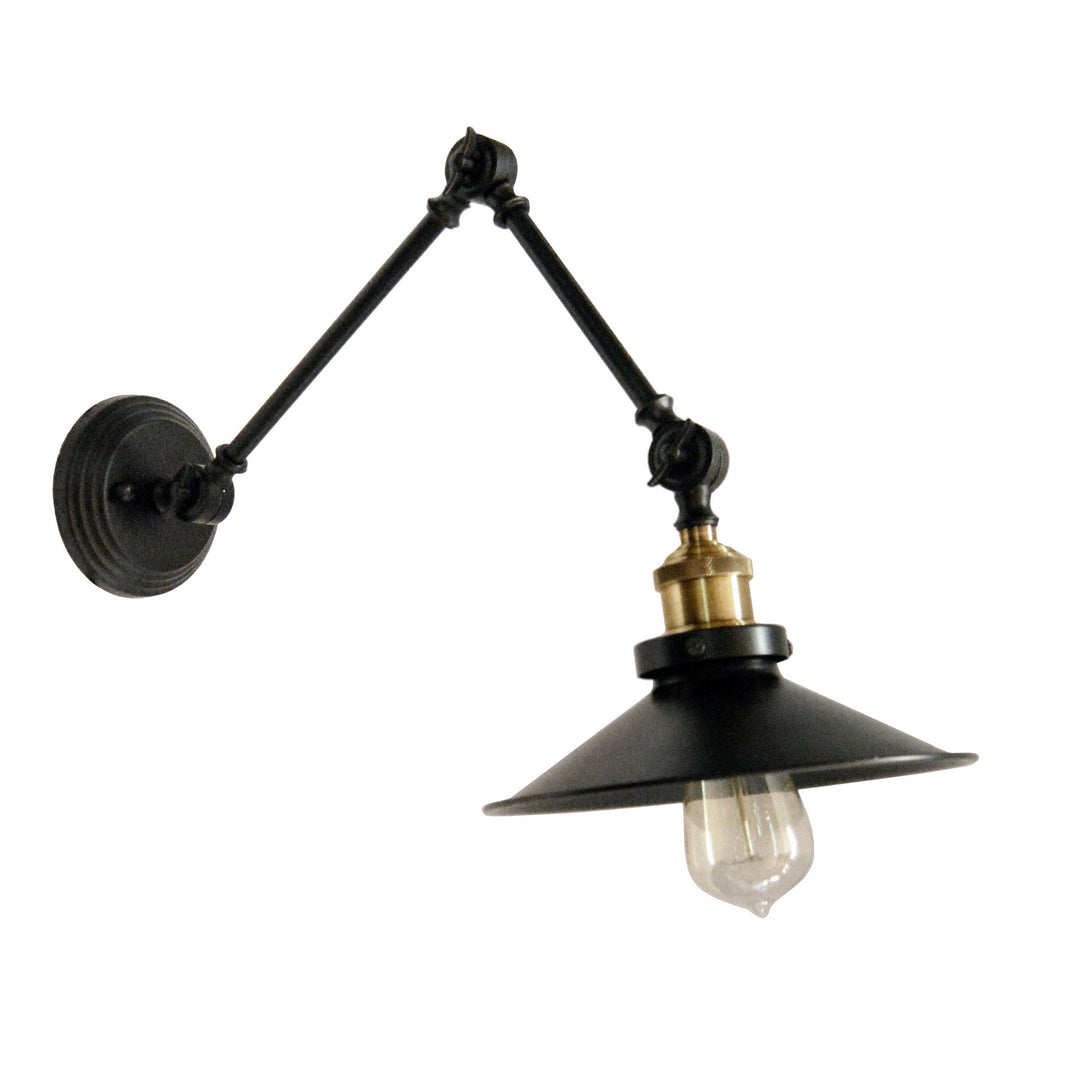 One Light Wall Sconce in Black - available from The Lighting Shoppe, trusted by Canadian homeowners