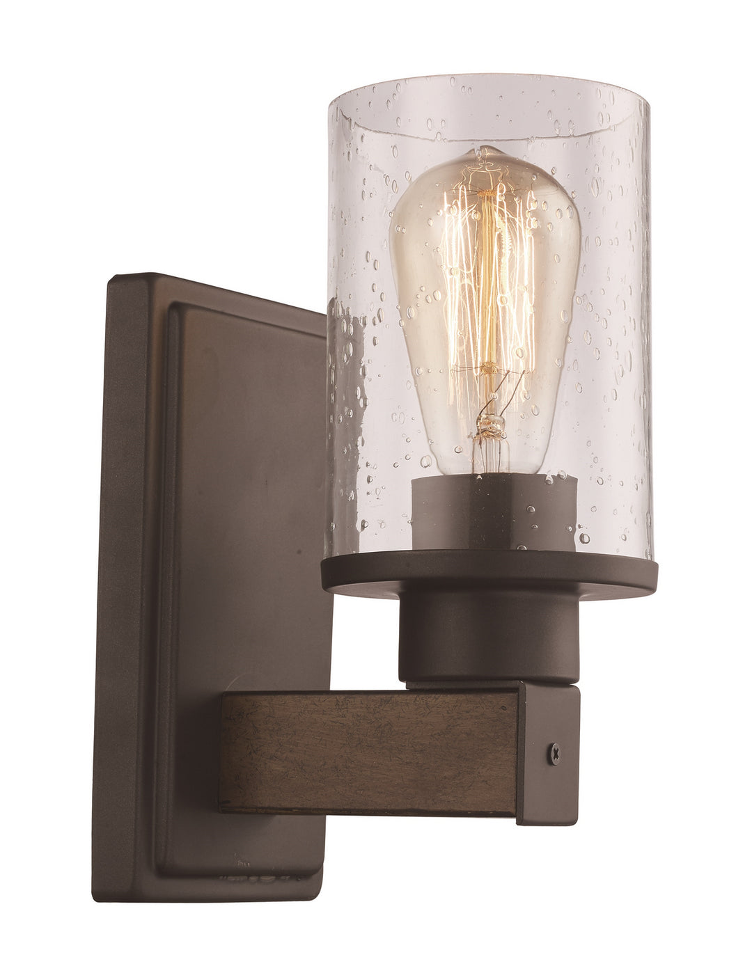 One Light Wall Sconce in Rubbed Oil Bronze - available from The Lighting Shoppe, trusted by Canadian homeowners