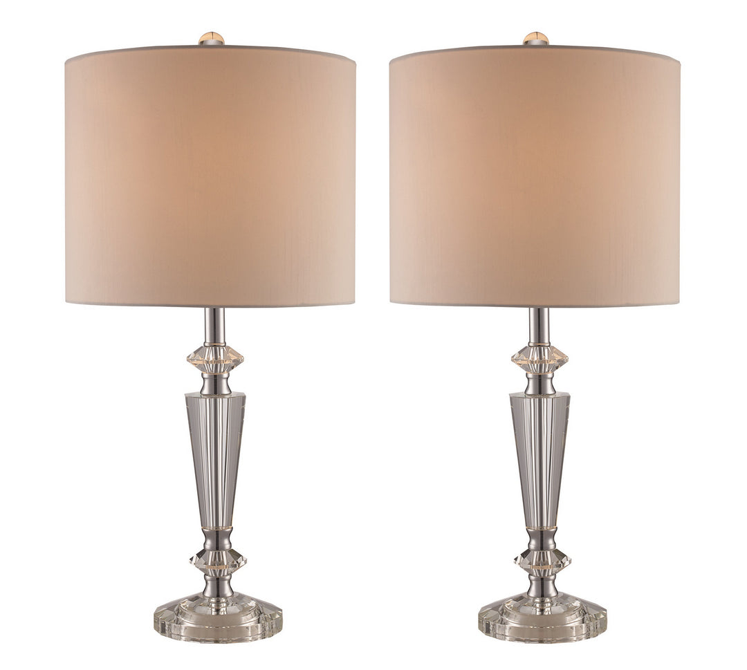 Two Light Table Lamp in Polished Chrome - available from The Lighting Shoppe, trusted by Canadian homeowners