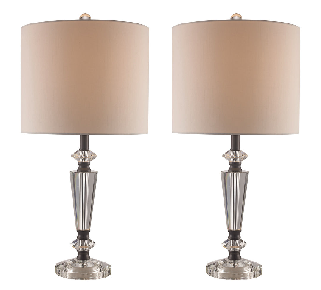 Two Light Table Lamp in Rubbed Oil Bronze - available from The Lighting Shoppe, trusted by Canadian homeowners