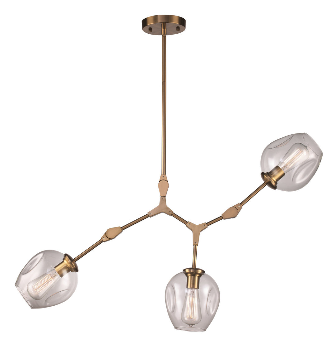 Three Light Chandelier in Antique Gold - available from The Lighting Shoppe, trusted by Canadian homeowners