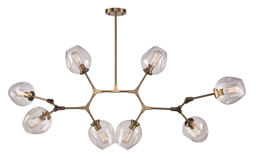 Eight Light Chandelier in Antique Gold - available from The Lighting Shoppe, trusted by Canadian homeowners