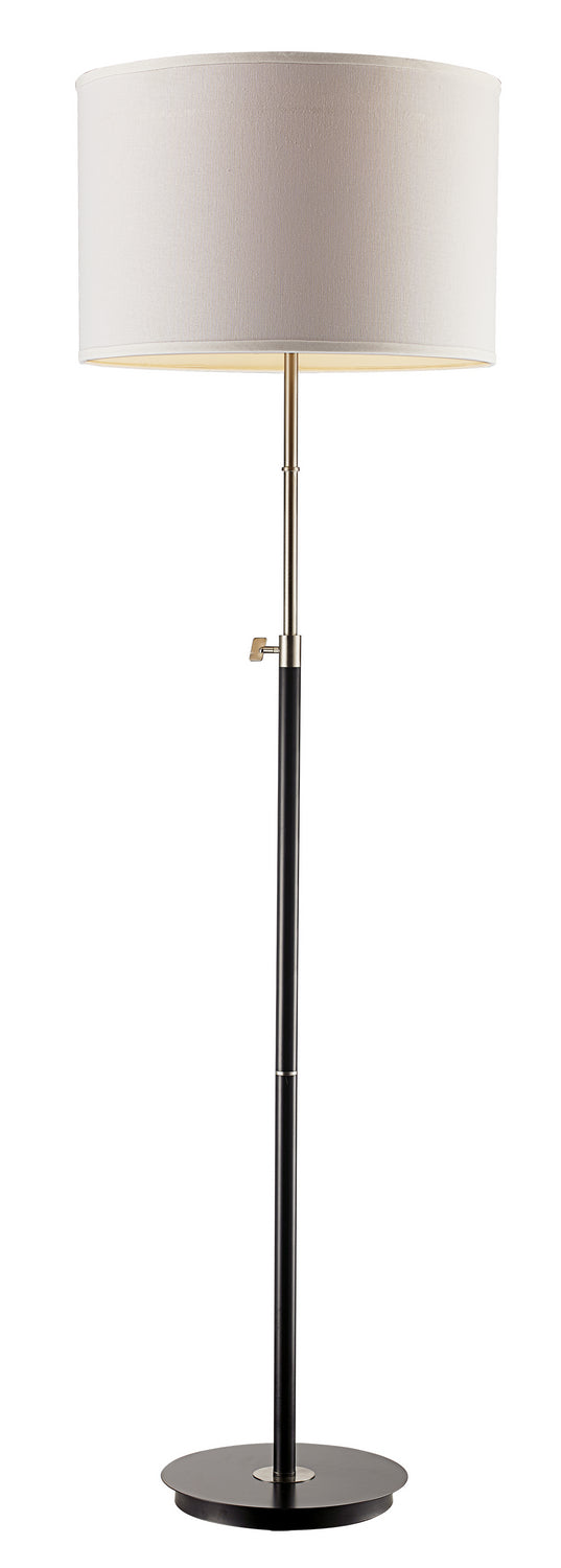 Junction One Light Floor Lamp in Black/Brushed Nickel - available from The Lighting Shoppe, trusted by Canadian homeowners