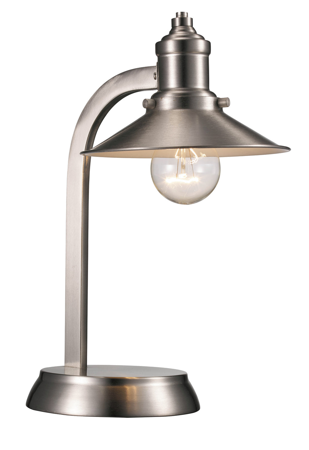 Liberty One Light Table Lamp in Brushed Nickel - available from The Lighting Shoppe, trusted by Canadian homeowners