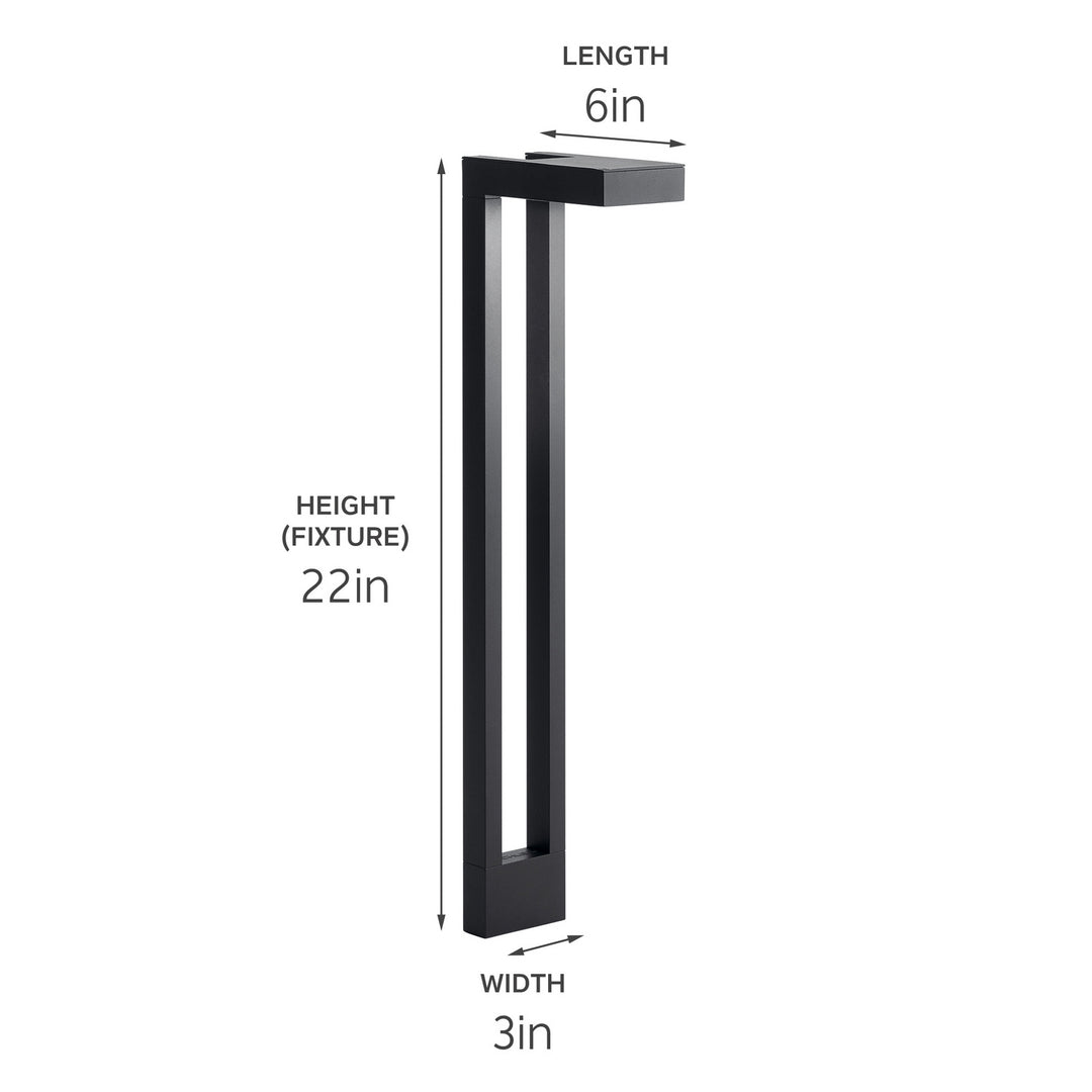 Kichler Canada - 15844BKT - One Light Path Light - Textured Black