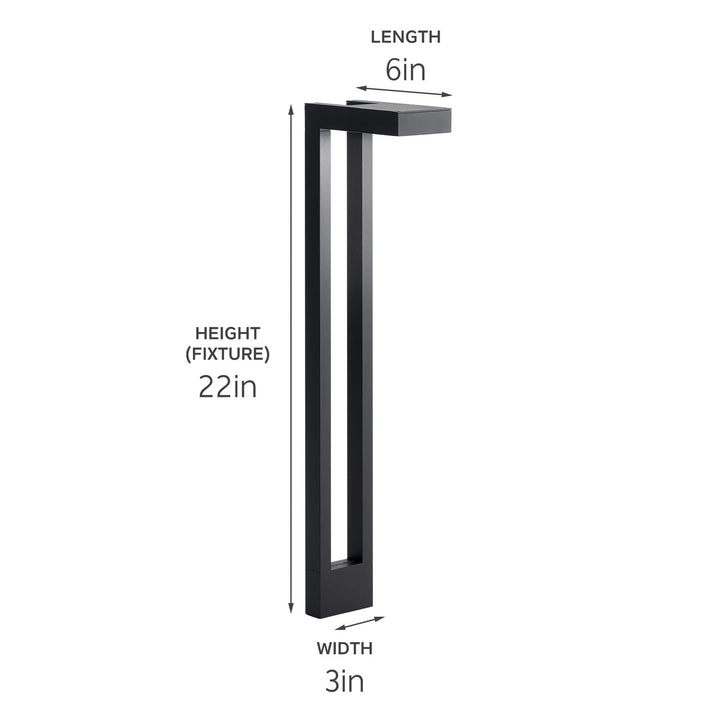 Kichler Canada - 15844BKT - One Light Path Light - Textured Black