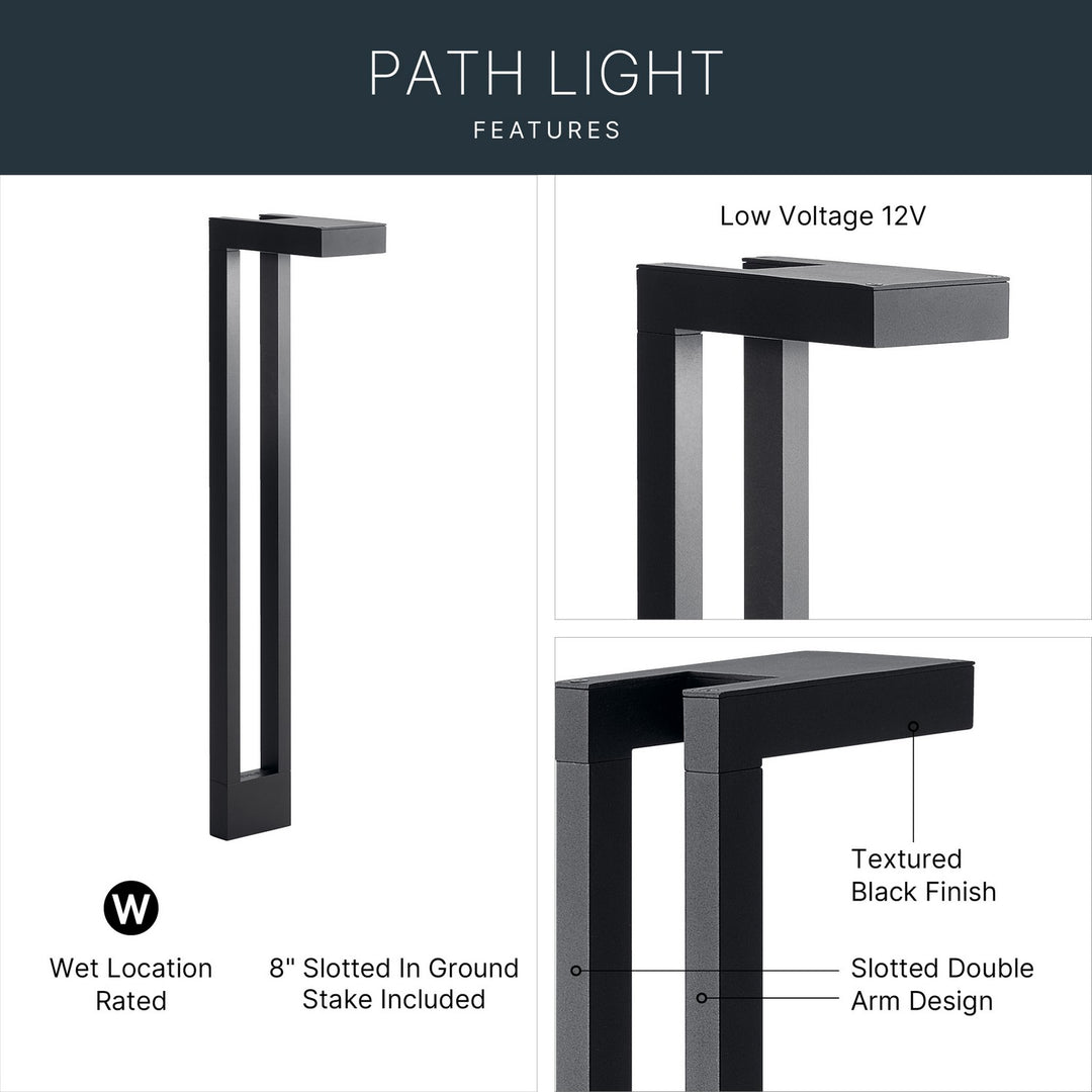Kichler Canada - 15844BKT - One Light Path Light - Textured Black