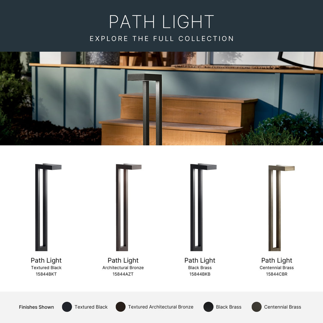 Kichler Canada - 15844BKT - One Light Path Light - Textured Black