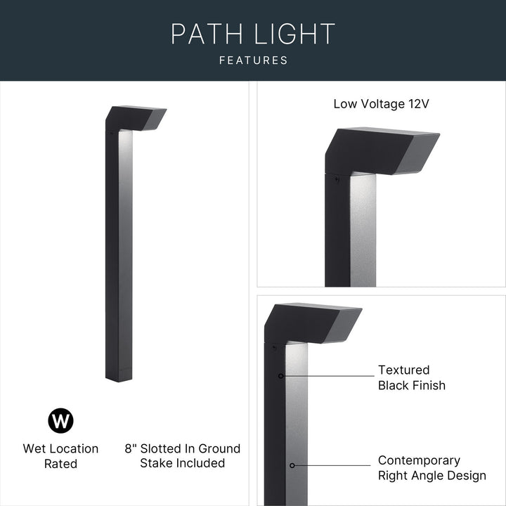 Kichler Canada - 15846BKT - One Light Path Light - Textured Black