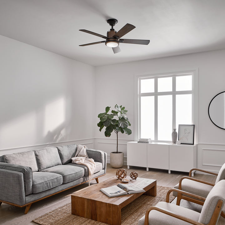 Kichler Canada - 300052DBK - 52"Ceiling Fan - Colerne - Distressed Black