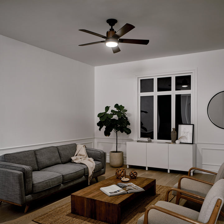 Kichler Canada - 300052DBK - 52"Ceiling Fan - Colerne - Distressed Black
