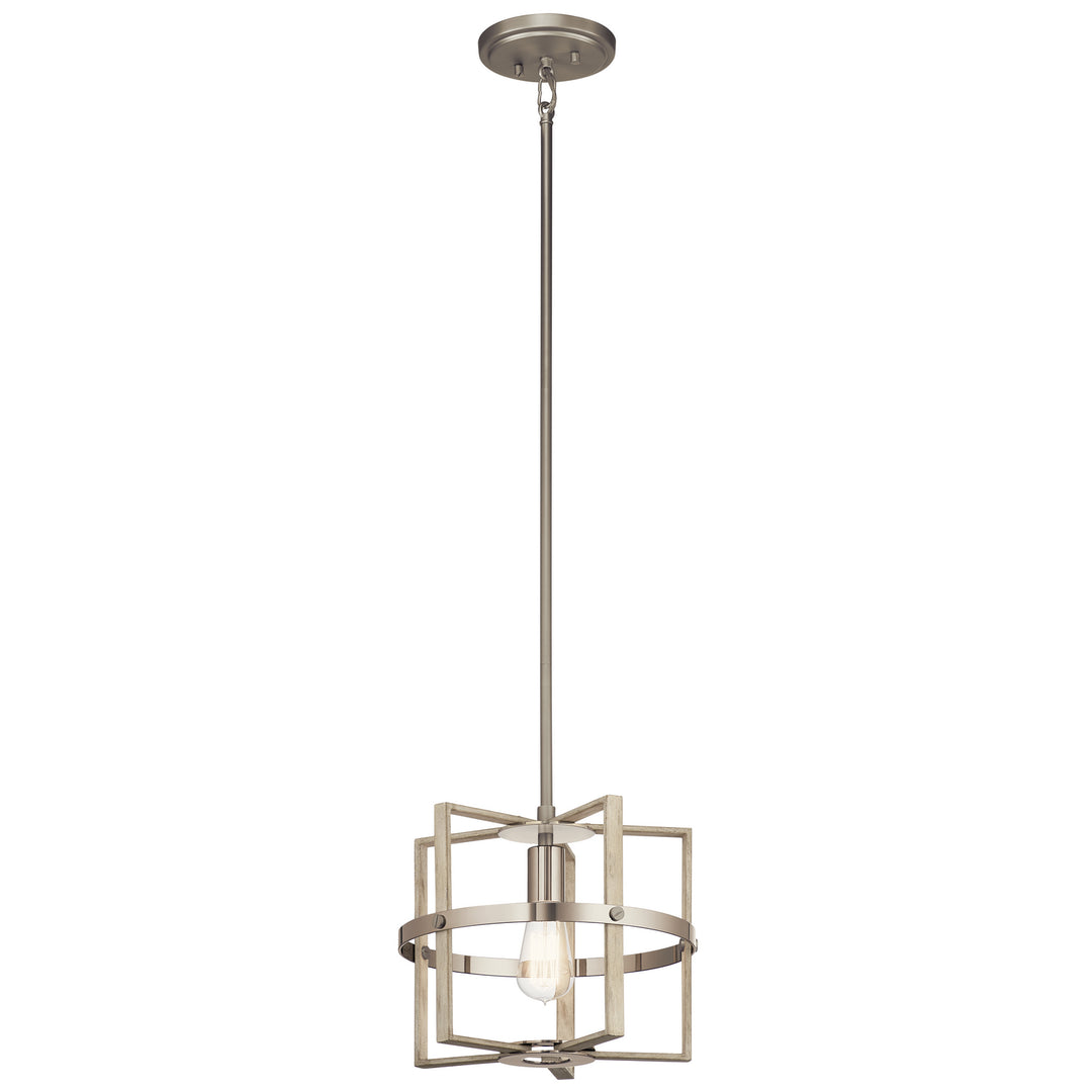Kichler Canada - 44291WWW - One Light Pendant - Peyton - White Washed Wood
