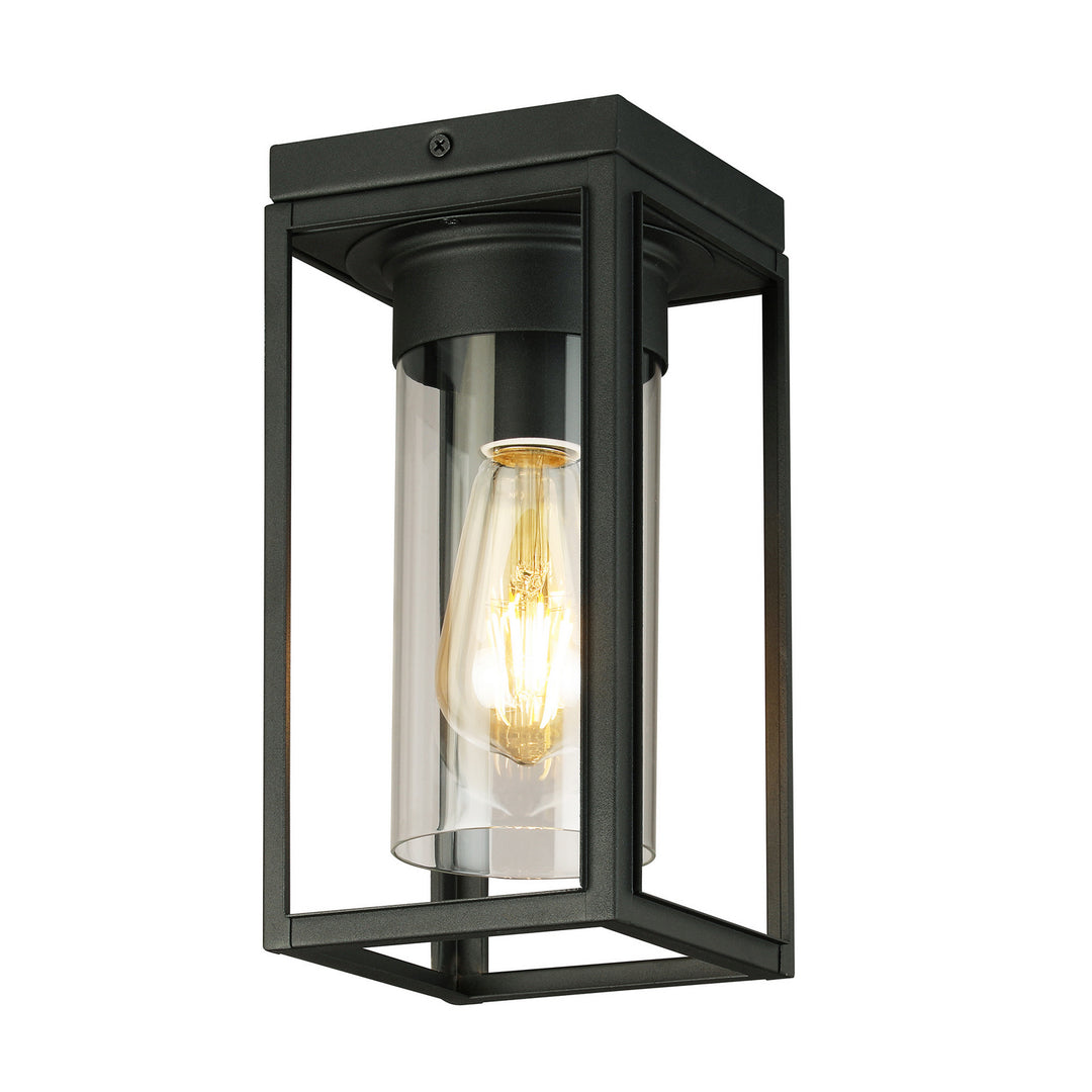 Eglo Canada - 203667A - One Light Outdoor Ceiling Mount - Walker Hill - Matte Black